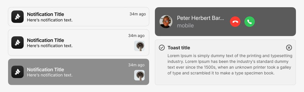 UI design guide - UI Notification Examples and Top Notification Bar Design