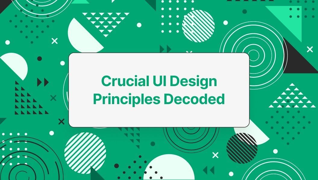 UI design principles illustration - Crucial UI Design Principles Decoded