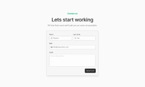 Emviui figma contact section screen