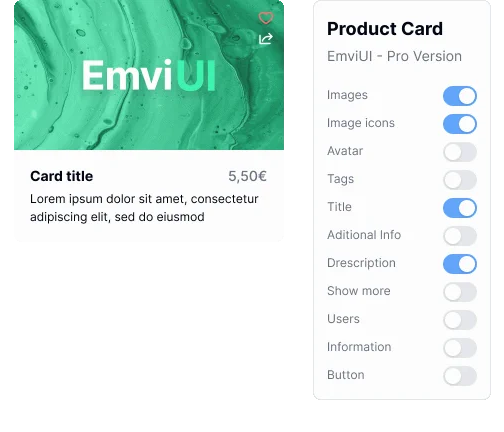 Animation showing card components being edited in Figma
